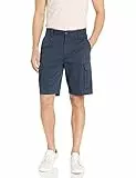Amazon Essentials Pantalones Cortos Cargo de Corte Clásico de 25cm (Disponibles en Tallas Grandes y para Personas Altas) Hombre, Azul Marino Oscuro, 34W