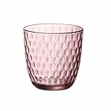 Bormioli Rocco Slot - Juego de vasos (6 unidades), color rosa, 29 cl