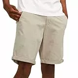 JACK & JONES Jpstbowie Jjshorts Solid Sn pantalones cortos chinos, Hombre, Beige, XL
