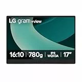 LG 17MT70 - Monitor +View gram, Pantalla Portátil, 17', IPS WQXGA, 16:10, DCI-P3 99%, USB-C, 780gr, Gris