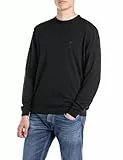 Replay Uk4703 Suéter pulóver, 098 Negro, S para Hombre