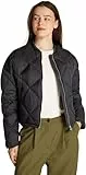 Tommy Hilfiger Chaqueta Bomber Mujer Casual Quilted Down acolchada, Negro (Black), 3XL