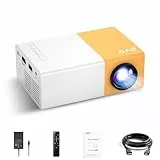 PVO Mini Proyector Portátil, Regalo para Niños, proyectores para movil de Películas al Aire Libre, Video Puede Espejo Directamente el VideoProyector a través de un Cable de Datos