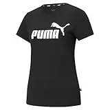 Puma Ess Logo Tee Camiseta de Deporte, Black, S Mujer
