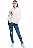 Urban Classics TB1524-Ladies Hoody, Sudadera con Capucha Mujer, Blanco (White), XS