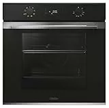 Haier ID Series 2 H6 ID2P3T1HTX - Horno Multifunción Hidrolítico, 78L, Cocción multinivel, 9 Funciones, Display táctil y mandos giratorios, Guía Telescópica, 2 Cristales en puerta, Negro e Inox
