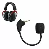 kwmobile Micrófono Compatible con Kingston HyperX Cloud/Cloud X/CloudX Core - Microfono Repuesto para Auriculares Gaming - Negro