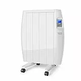 Taurus Tallin 600 - Emisor térmico, Tecnología Seca, Programación Diaria-semanal, Temperatura Hasta 35ºC, Funcionamiento Confort y Económico, Incluye Ruedas y Soporte Pared, 4 Elementos, 600W, Blanco