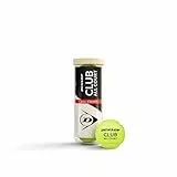 DUNLOP Tennis Ball Club All Court: para Arena, Pista Dura y césped (3 Pelotas)