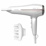 Cecotec Secador de pelo Iónico Bamba IoniCare 5200 Aura, 2300W de potencia, con ion real y gran caudal, Función aire frío, 2 velocidades y 3 temperaturas