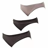DIM Pack-3 Braguitas Slips Coton Strech D4C17 para Mujer