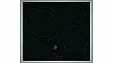 Balay 3EB865XR - Placa de inducción, marco de acero inoxidable, 3 zonas de cocción, zona 28 cm marco inox, control táctil, color negro