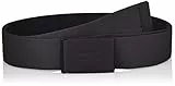 Levi's Tonal Batwing Web Belt, Cinturón Hombre, Negro (Regular Black), Talla Única