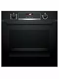 Bosch - Horno Multifunción, Serie 6, 60 cm. de ancho, Asistente de limpieza con agua, Negro, HBG536EB3