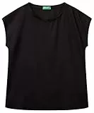 United Colors of Benetton Blusa 52m9dq0bi Camisa, Negro, S Mujeres