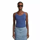 G-STAR Haut Spaghetti Strap Rip Camiseta, Azul (Mid Blue GD D26612-d968-h362), M para Mujer