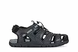 Geox U Sandal Strada B, Sandalias Punta Cerrada Hombre, Negro C9999, 42 EU