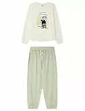 Women'secret Pijama de Manga Pantalón Largo Colección Multilicense Cottage, Ivory, S para Mujer