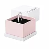 Pandora Timeless Anillo de eternidad de plata de ley con circonitas cúbicas transparentes, talla 56