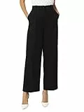 VERO MODA Vmnila MW Loose Dad Pant Noos Pantalones de Tela, Negro, 38W / 32L para Mujer