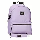 Pepe Jeans Aris Colorful Mochila para portátil 15,6' Doble Compartimento Lila 31x44x17,5 cms Poliéster by Joumma Bags