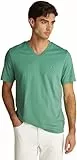 Tommy Hilfiger Camiseta de Manga Corta Hombre Essential tee con Cuello de Pico, Verde (Fort Green), L