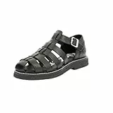 Kickers Kick Lergo, Sandalias Planas Mujer, Negro, 39 EU