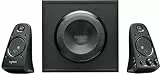 Logitech Z623 THX 2.1 Sistema de Altavoces con Subwoofer, Certificado THX Audio, 400 V de Pico, Graves Potentes, Entradas 3.5 mm/RCA, Enchufe EU, Negro