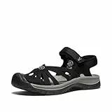 KEEN Rose, Sandalias Mujer, Black/Neutral Gray, 36 EU