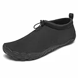 Mishansha Hombres Zapatos de Acuáticos Cómodo Mujer Minimalista Zapatillas de Surf de Playa Verano Ligeras Calzado de Snorkel 42EU Moda Negro