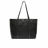 MISAKO Watty bolso shopper con detalles metálicos Mujer - Watty Negro 30 X 44 X 15 cm