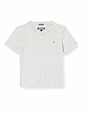 Tommy Hilfiger Boys Basic VN Knit S/S KB0KB04142 Camisetas de Punto de Manga Corta, Gris (Grey Heather), 128 para Niños