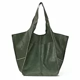 EVEOUT Shoppers para Mujer Grande Vintage Bolsos de Hombro Cuero Suave Retro Bolsos Totes Bolsos de Mano Sencillo
