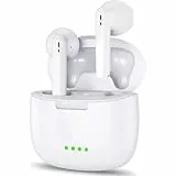uouom Auriculares Inalámbricos, Auriculares Bluetooth 5.3 HiFi Estéreo con HD Mic, 40H Estéreo Control Táctil Cascos Inalambricos, IP7 Impermeable Audifonos Inalambricos para iPhone Android iOS