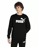 PUMA ESS Big Logo Crew TR Sudadera, Hombre, Black, XXL