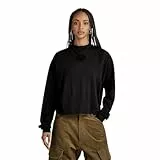 G-Star Para Mujer Top Mock Graphic Loose, Negro (dk black D23868-C954-6484), S