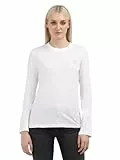 Calvin Klein Jeans Mujeres CK EMBRO REGULAR LONGSLEEVE J20J224549, White (Bright White), L