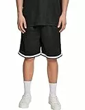 Urban Classics Premium Stripes Mesh Shorts Pantalones Cortos, Negro (Black 00007), 50 (Talla del Fabricante: Small) para Hombre