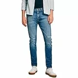 Pepe Jeans Skinny Jeans Ripped, Azul (Denim), 28W/32L para Hombre