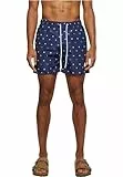 URBAN CLASSICS Bañador Hombre Bermudas Cortos, Shorts de Baño para Natación, Secado Rápido para Vacaciones, Color: skullandyacht aop, Talla: 5XL