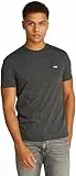 Tommy Jeans TJM Xslim Jaspe Htr tee Ext Dm0dm20363 S/S T-Shirt, Black (Black Htr), XL Hombre