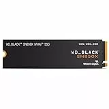 WD_BLACK SN850X NVMe SSD, 1 TB M.2 2280, Velocidades de lectura hasta 7300 MB/s, escritura 6300 MB/s, SSD para Juegos internos, PCIe Gen 4, SSD de alto rendimento, Negro