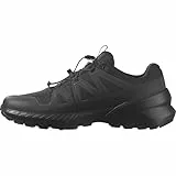 Salomon SPEEDCROSS PEAK WATERPROOF, Zapatillas de Deporte para Hombre, Black Black Phantom, 44 2/3 EU