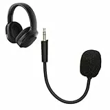 kwmobile Micrófono Compatible con Razer Barracuda X - Microfono Repuesto para Auriculares Gaming - Negro