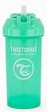 Twistshake Straw Cup Vaso de Aprendizaje para Beber con Antiderrame Boquilla con Silicona Pajita 360 ml, Taza de Entrenamiento para Sorber para Bebé, Sin BPA, 6 + Meses, Verde Pastel