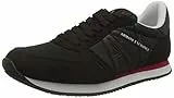 Armani Exchange Zapatilla Retro Running Logo Negro, Gris