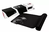 MSI AGILITY GD70 - Alfombrilla Gaming Tamaño Extenso XXL, Superficie Textil de Seda Gaming, Suaves Bordes Cosidos, Base Antideslizante - 900 x 400 x 3 mm