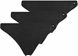 Tommy Hilfiger 3 Pack Dipped Thong (Ext Size) Uw0uw05752 Tangas, Purple (Black/Black Rib/Black), M (Pack de 3) para Mujer