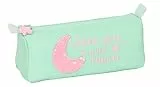 Safta BLACKFIT8 MOON - Portatodo, Tejido Reciclable, Estuche Infantil, Estuche Niño, Ideal para Niños en Edad Escolar, Cómodo y Versátil, Calidad y Resistencia, 21x7x8 cm, Color Verde