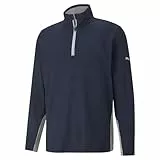 PUMA Sudadera de Golf Hombre Gamer con Cremallera de un Cuarto XS Navy Blazer Blue